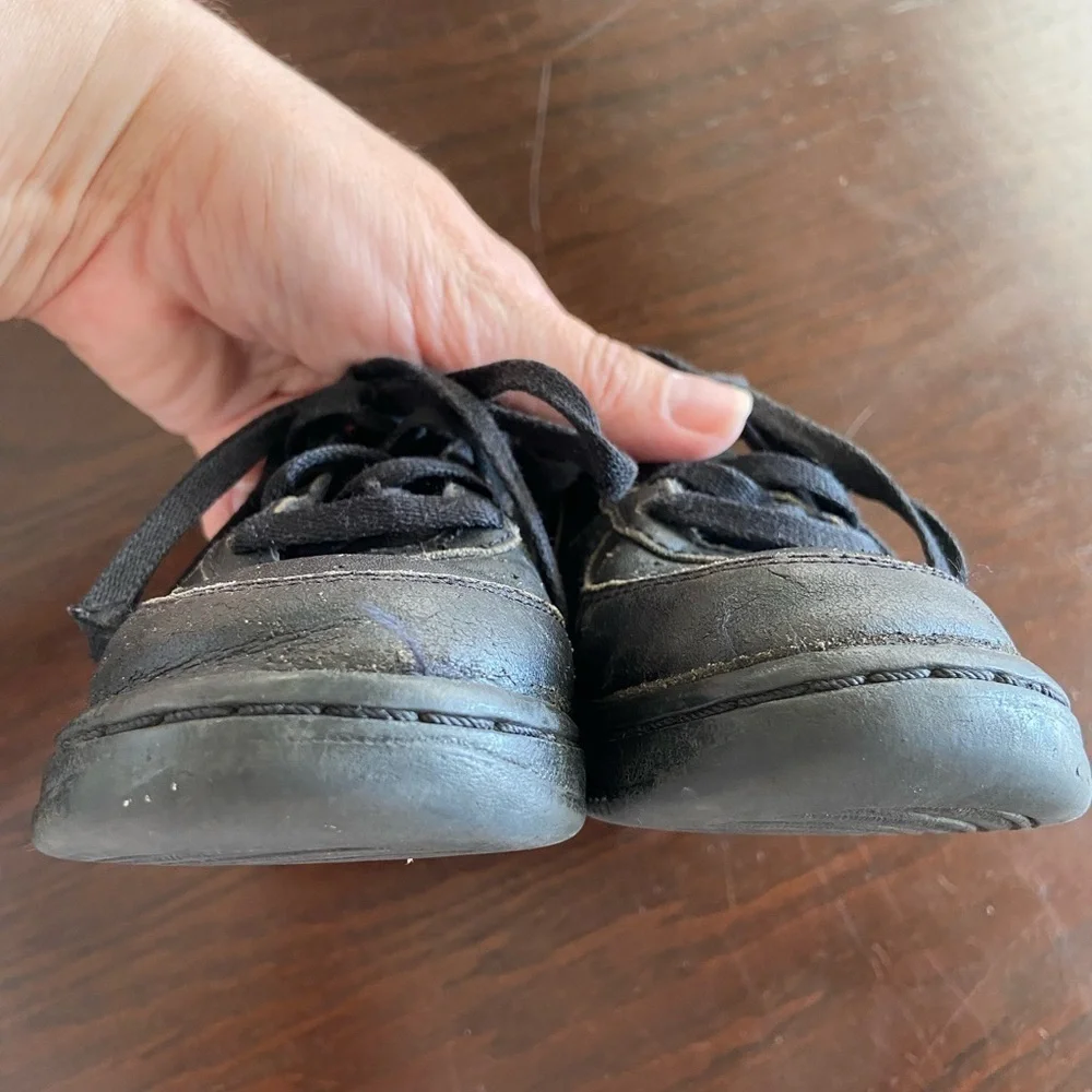 💚 Nike Air Force 1 Low Black Toddler Kids Sneaker Shoes Triple Black 8C